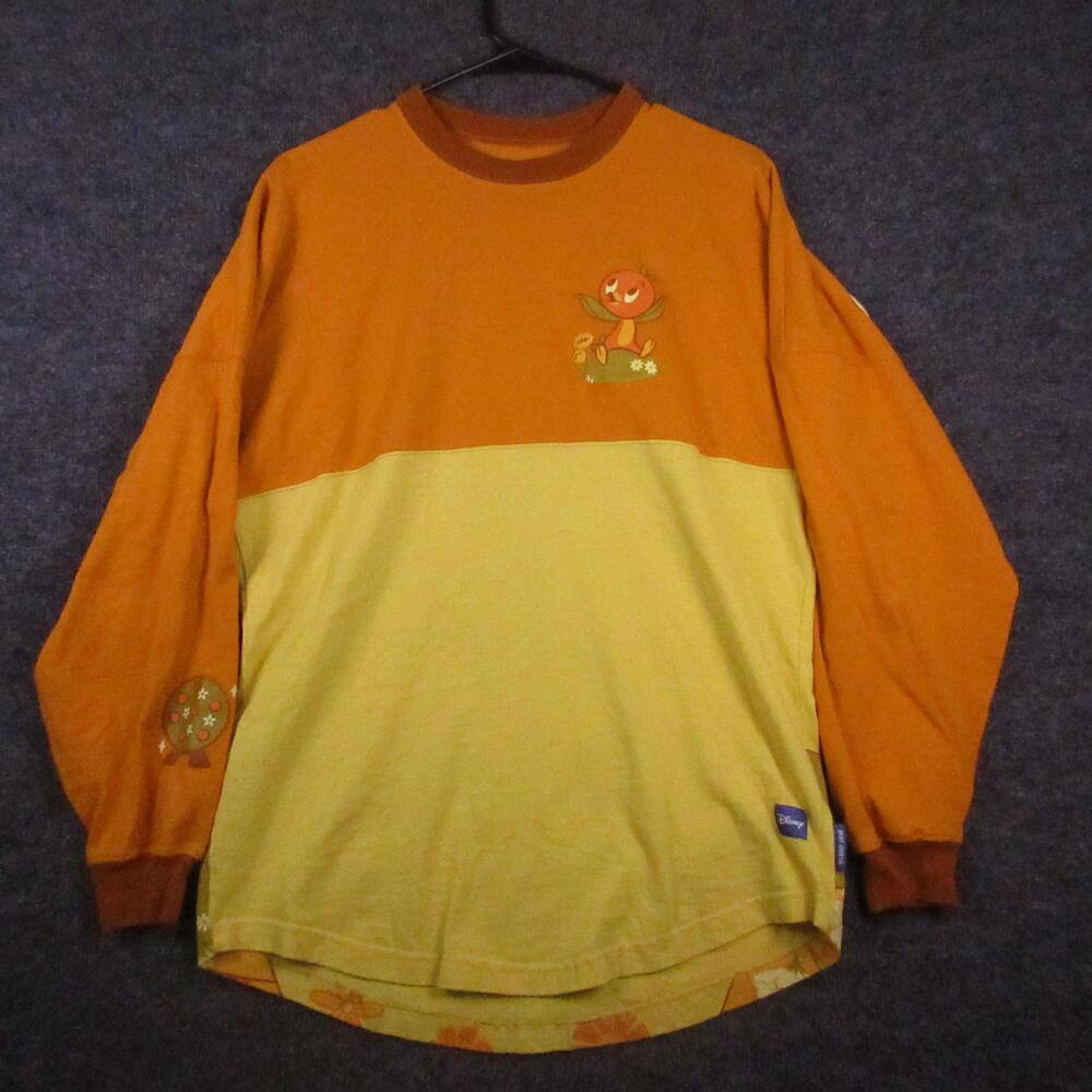 Disney Shirt Womens XS Multicolor Orange Bird Spirit Jersey Sunshine Graphic Tee